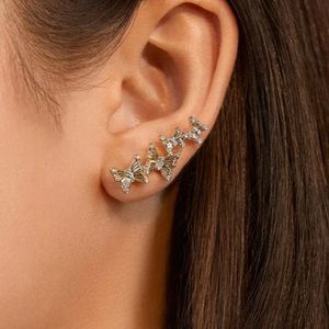 BAUBLEBAR
Yara Pavé Butterfly Climber Earrings